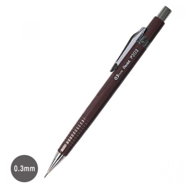 갈색바디 고급 제도 필기구 샤프펜슬 0.3mm 제도샤프 연필 고급필기구 일본