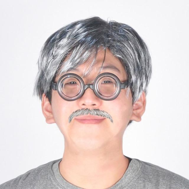 중년 할로윈 남성 할아버지가발 공연 파티 코스프레