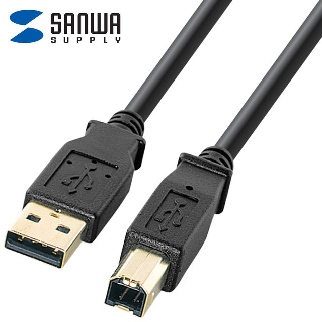 (SANWA) USB-IF인증 AM-BM 프린터 케이블(블랙) 1.5M