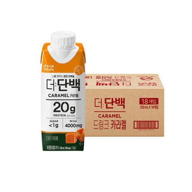 더단백 드링크 카라멜 250mlx18입 빙그레
