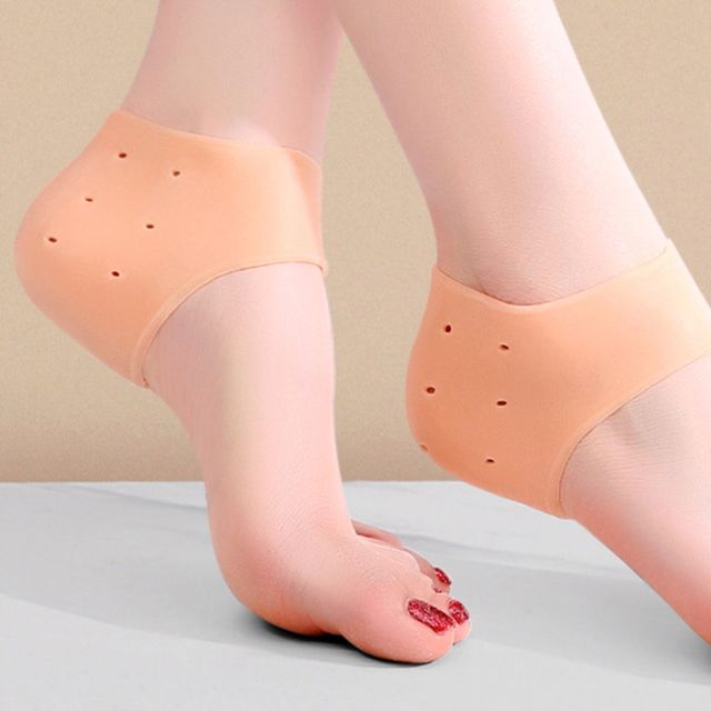 뒷꿈치 뒷꿈치 패드 패드 통풍형 발 실리콘 살색