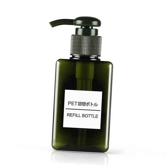 디스펜서 그린 샴푸통 100ml 플라스틱 용기