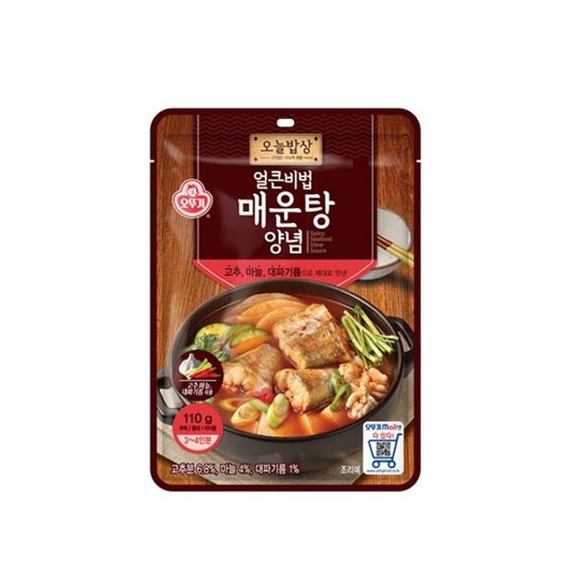 오뚜기 오늘밥상얼큰비법매운탕양념110g