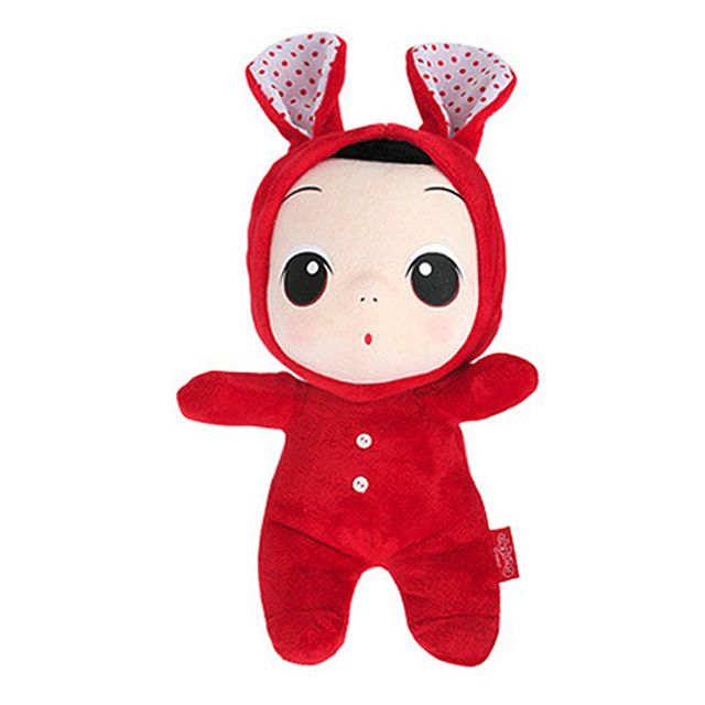 뚱 ddung 봉제인형 레드 30cm 캐릭터 빨간 토끼