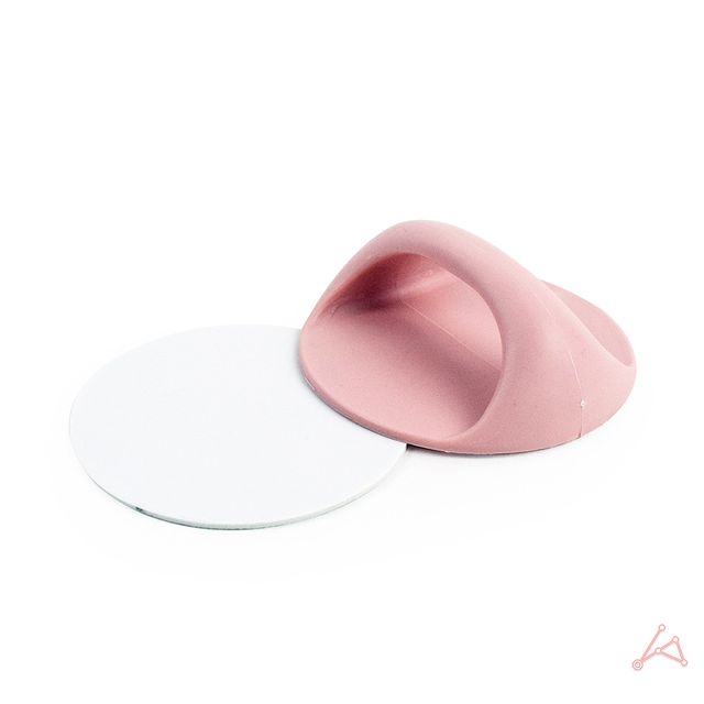 서랍손잡이 부착 칼라 가구 도어 손잡이 분홍색