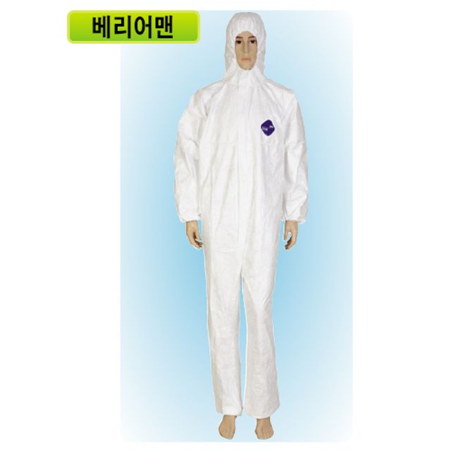 Tyvek400 듀폰타이벡400(베리어맨) 1EA 투피스 (L) 백색 x자켓x