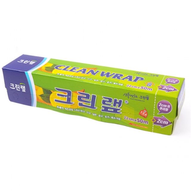 크린랲 22cmx50m 일회용 위생 비닐랩 음식 보관 필름