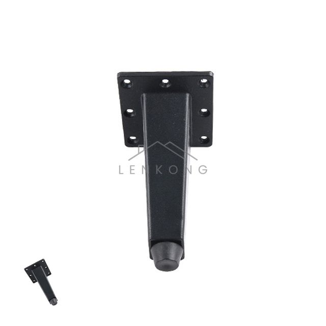 높이조절다리 철제가구다리 사선다리 100mm 블랙