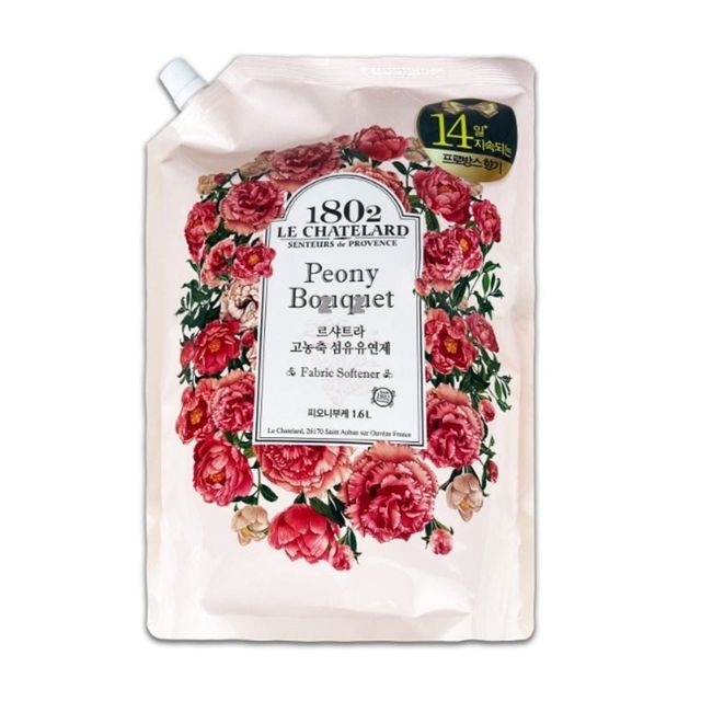 르샤트라 피오니부케 린스 섬유 섬유유연제 1600ml