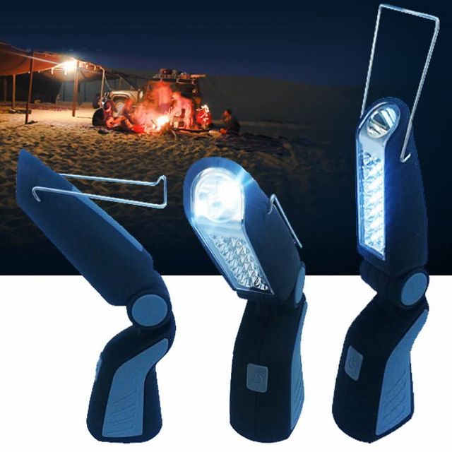 21 LED 휴대용 후레쉬 독서등 겸용 다기능 손전등