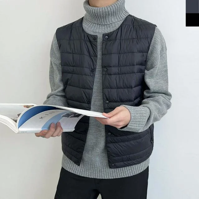 베스트 플리스 레이어드 남자조끼 패션 캐쥬얼 남자
