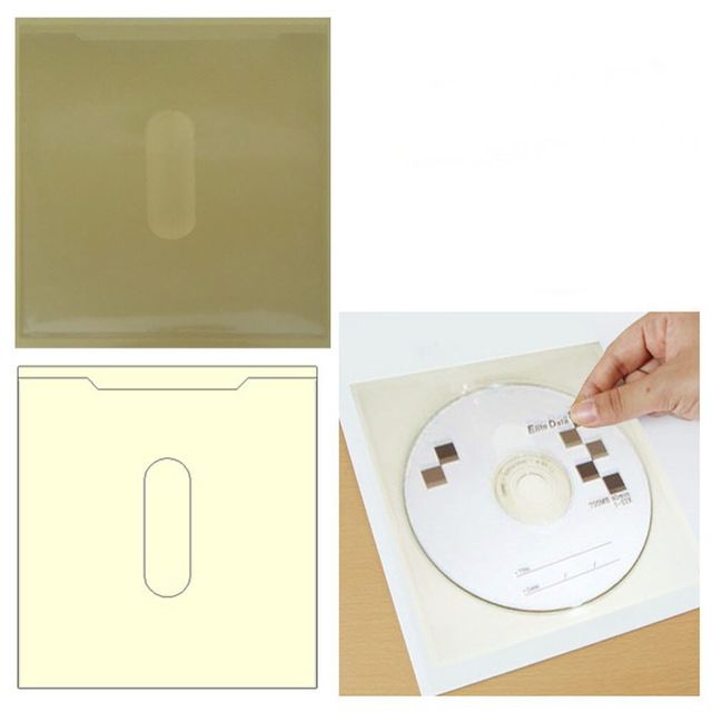 라벨테이프 CD케이스 주머니형 3 DVD 포켓