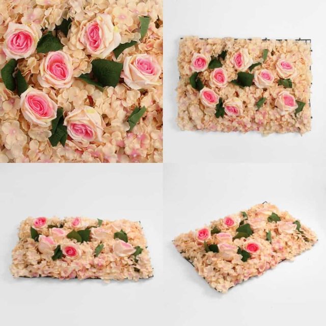 조화 꽃벽 60x40cm 웨딩포토부스 가짜꽃