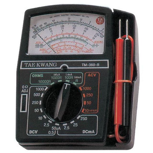 아날로그 테스타기 TM-360R 1000V 20㏁ 250㎃