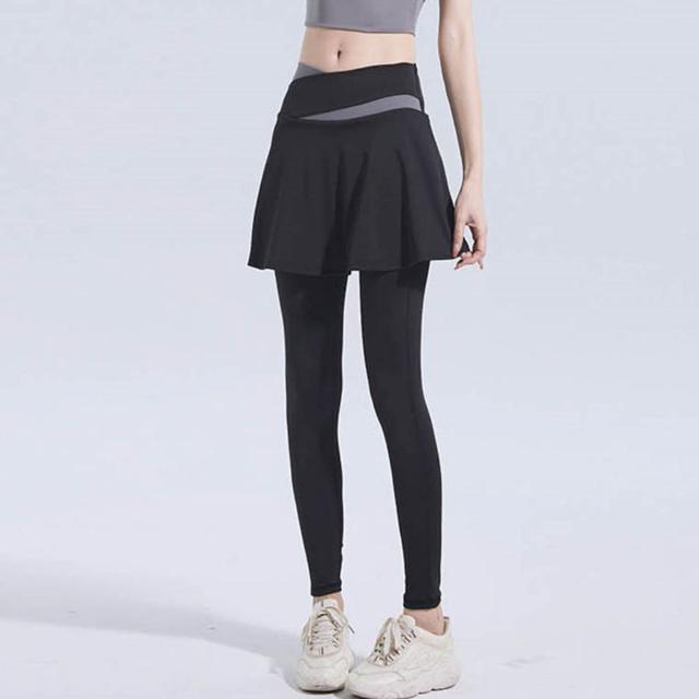 다용도 스포츠 여성 필라폴웨어 일체형 치마 레깅스