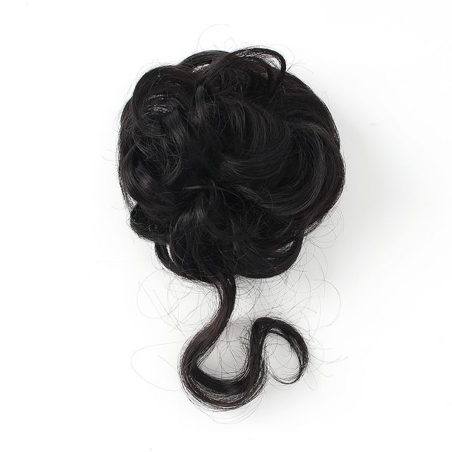 올림머리 집게핀 웨이브 가발 내추럴블랙 당고머리 헤어피스 셀프