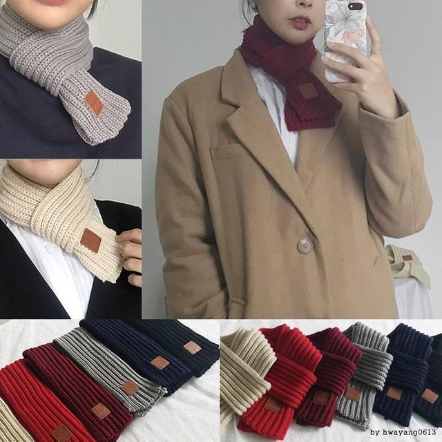 쁘띠 목도리 겨울 스카프 머플러 뜨개질 남녀 공용