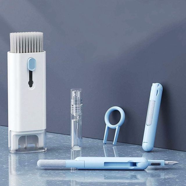 블루 무선 이어폰 청소 키트 스마트폰청소 이어폰클리너 브러쉬