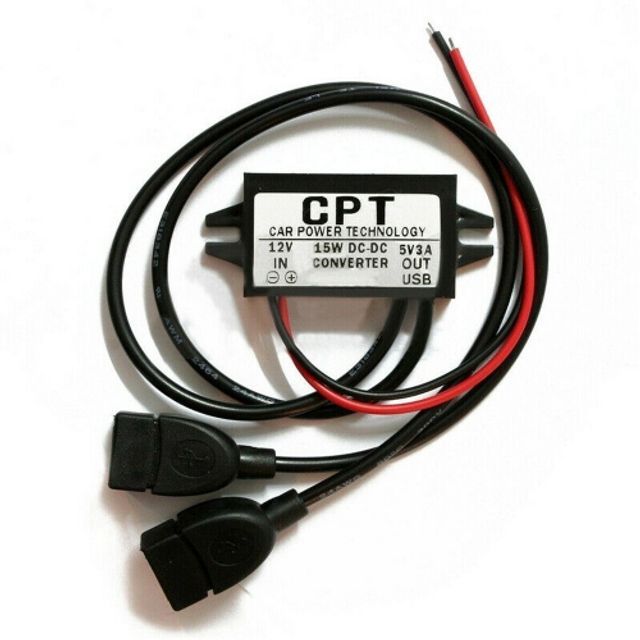 파워모듈 3A to 5V DC 듀얼USB15W컨버터 전압감소기 12V