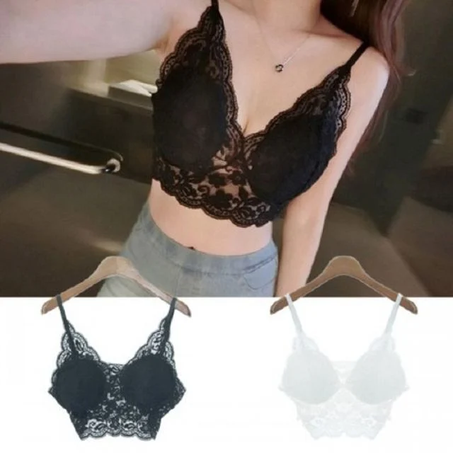 레이스 브라캡 나시 민소매 티셔츠 데일리 바캉스