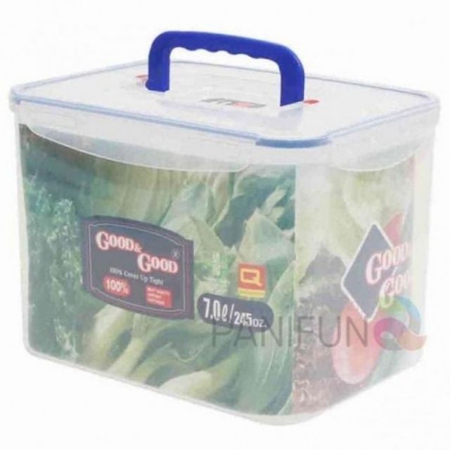 밀폐용기 7L 음식보관용기 플라스틱밀폐용기 재료보관통 밀폐보관용기 투명밀폐용기 투명보관용기