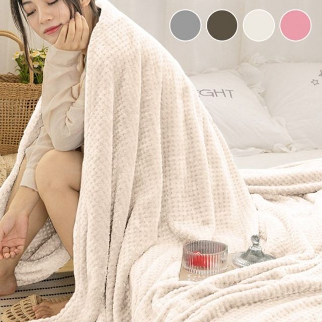 담요나라 대형 무릎 블랭킷 침대 요 캠 이불 담요 극세사 차박