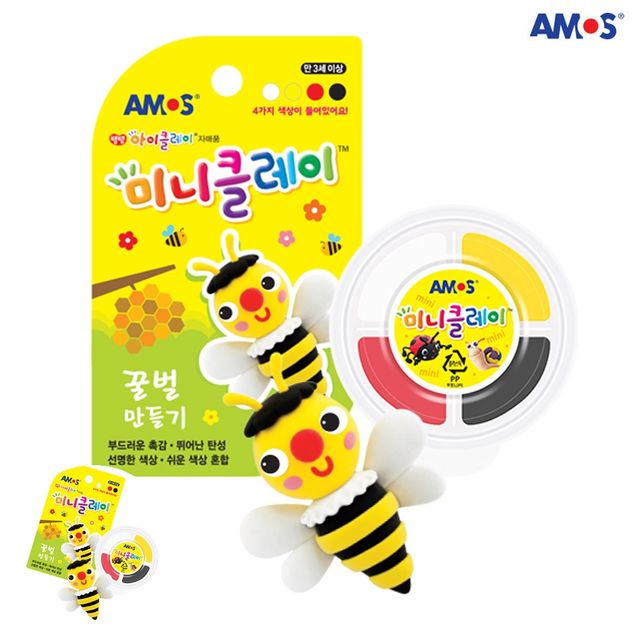 클레이점토놀이 점토공예 미니클레이 꿀벌 만들기
