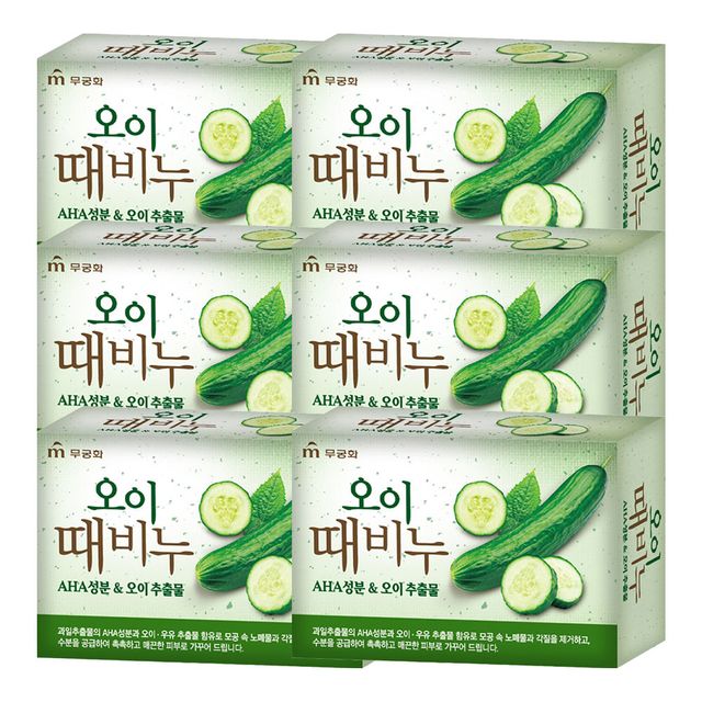 무궁화 오이 때비누 90g X 6개