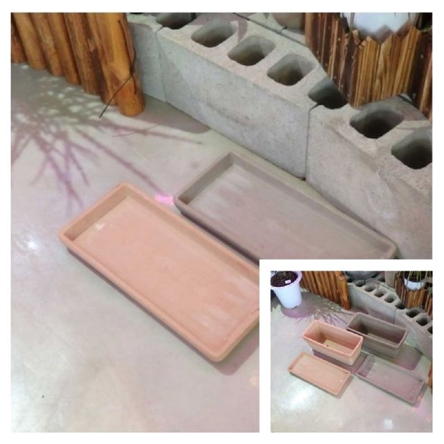 이탈리아 토분 직사각 40cm 전용 받침 화분받침대 화분물받이 물받침대 화분받침