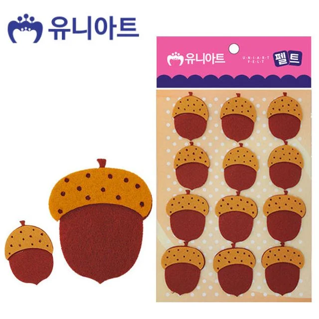 유니아트 펠트 도토리 만들기 꾸미기 재료