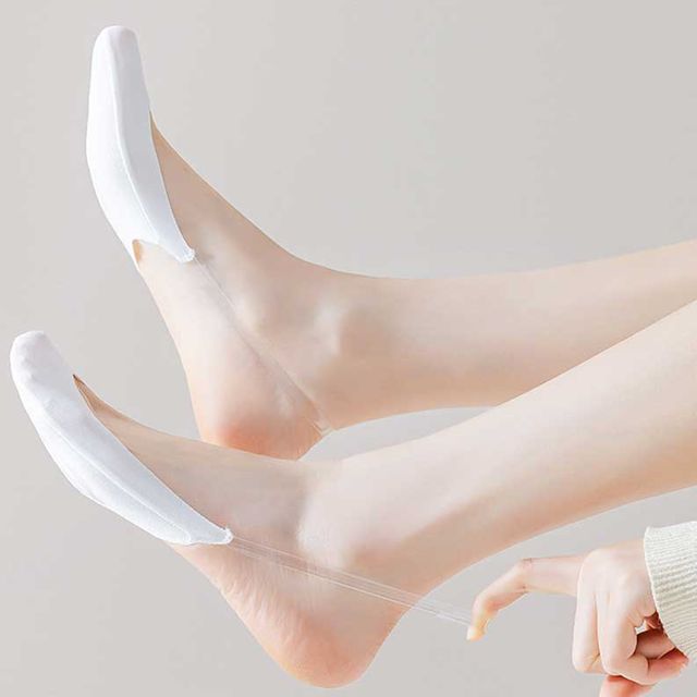 면 쿨링 나일론 스판 원단 슬링백 페이크 삭스 덧신