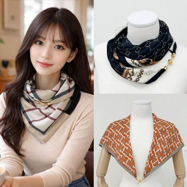 빅프렌치 자석 스카프 20종 마그네틱스카프 봄스카프 간절기스카프 여성스카프 가을스카프 선물 자석스카프