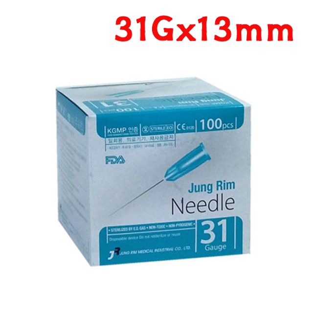 정림 일회용주사바늘 31Gx13mm 100개입 X 3개 주사침