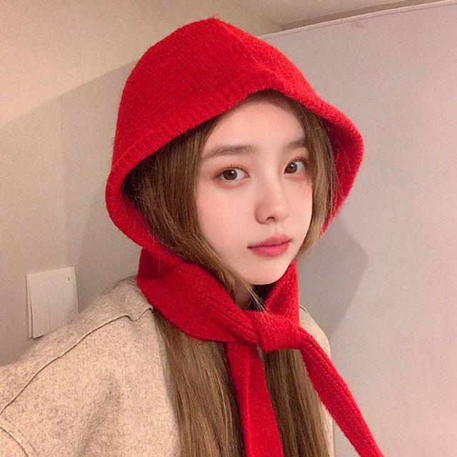 귀여운 목도리 벙거지 후드 모자 소프트한 디자인