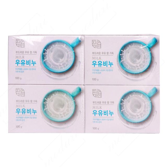 자연미인 우유비누 4p