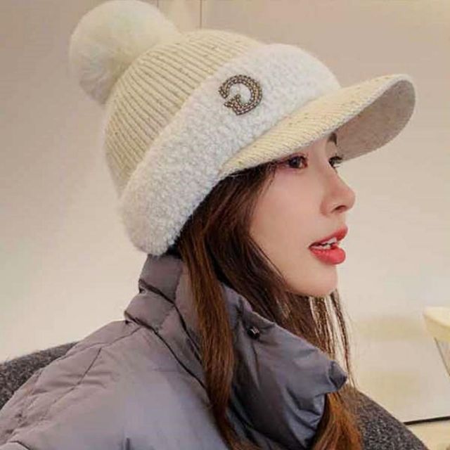 방울털모자 겨울 털모자