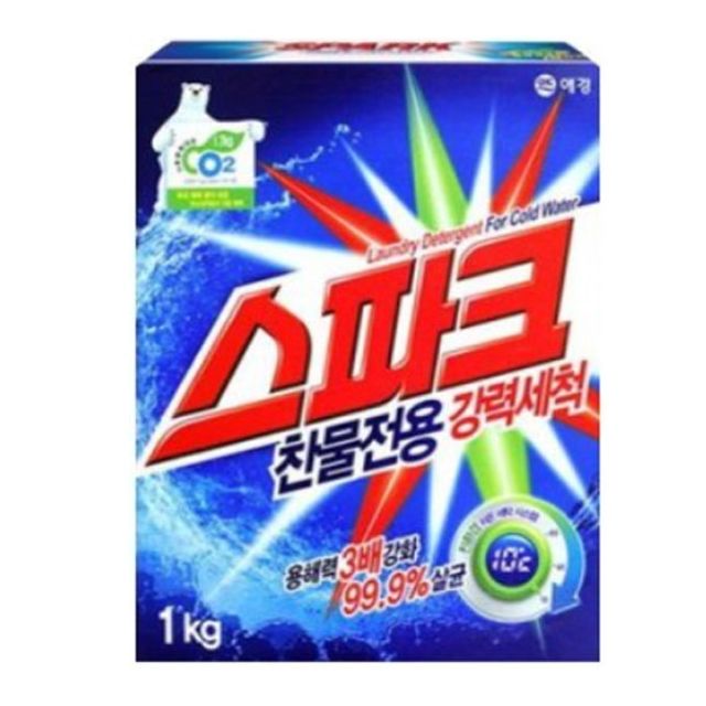 애경 스파크 세탁세제 1kg, 대용량 세제 카톤