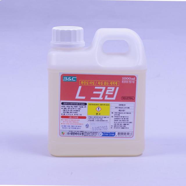 L크린 화장실 타일 줄눈 세척제 1리터 - 강력 욕실 세정제