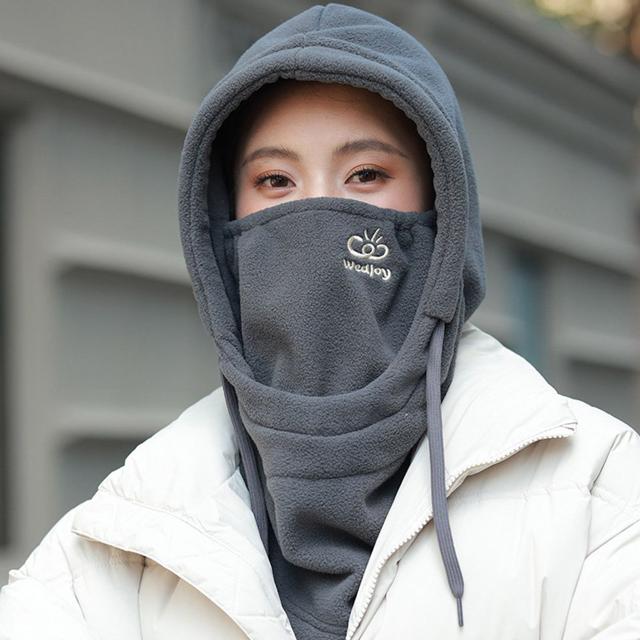 겨울 플리스 후드 워머 야외 활동 보드 넥 귀마개