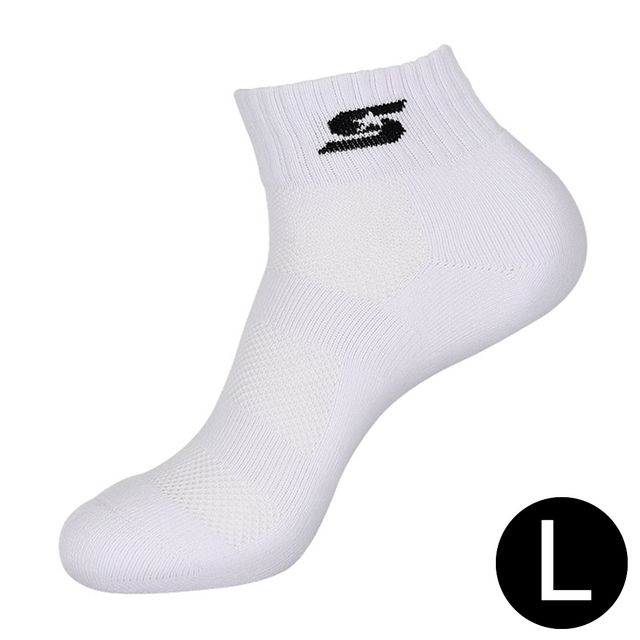 스포츠양말 (단목) (화이트.블랙) (L) (TO550-03L)