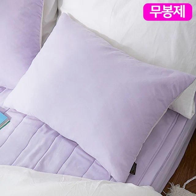 무봉제 베개커버 솜별매 마이크로 cm 라벤더