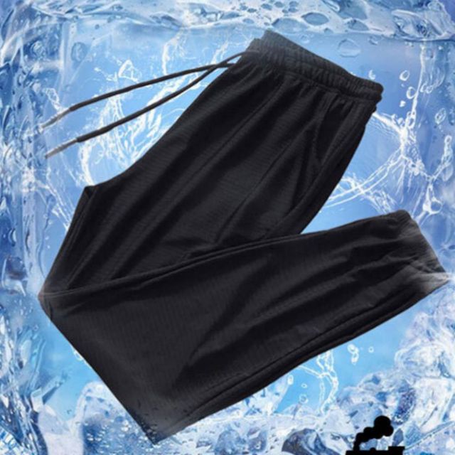 남성 여름 메쉬 팬츠 서빙고 아이스 밴딩 바지 트레이닝 운동복 2타입 냉감바지