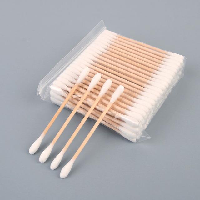 순면 100프로 자작나무 스틱 일회용 나무 면봉 X3개