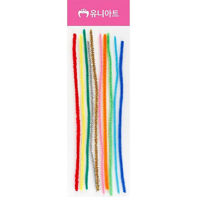 모루 만들기 재단 철사공예 만들기재료 색상 칼라모루 공예 10개