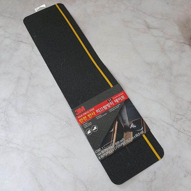 미끄럼방지테이프 논슬립테이프 계단 논슬립 경사로 바닥 반사 블랙 60.9cm 15.2x60.9