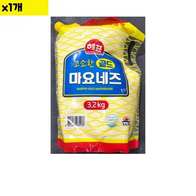 식자재 사조 마요네즈 스파우트팩 3.2Kg 대용량