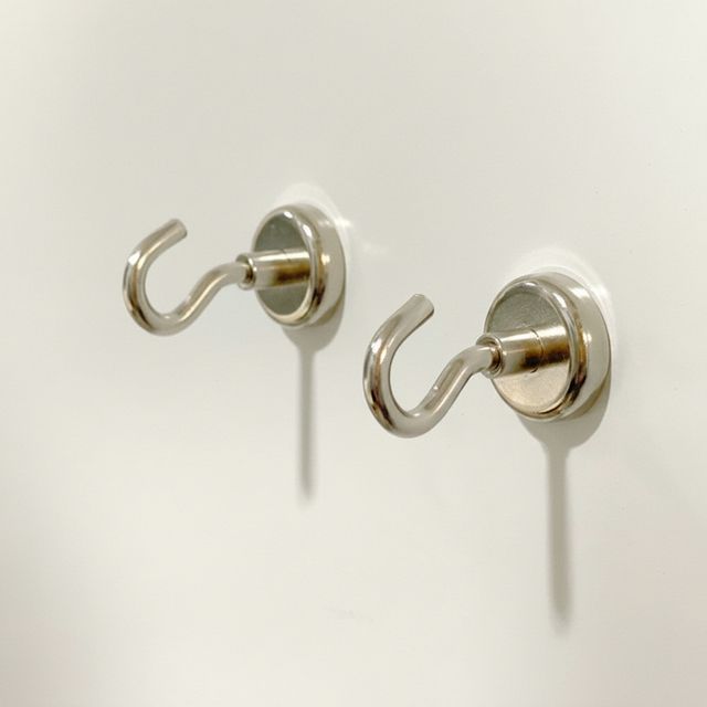 초강력 네오디움 자석후크 20mm 현관문 냉장고 다용도 고리