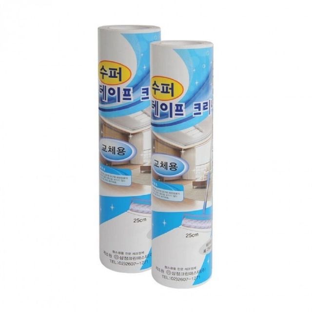 롤크리너 테이프 먼지 돌바닥 리필 2개세트