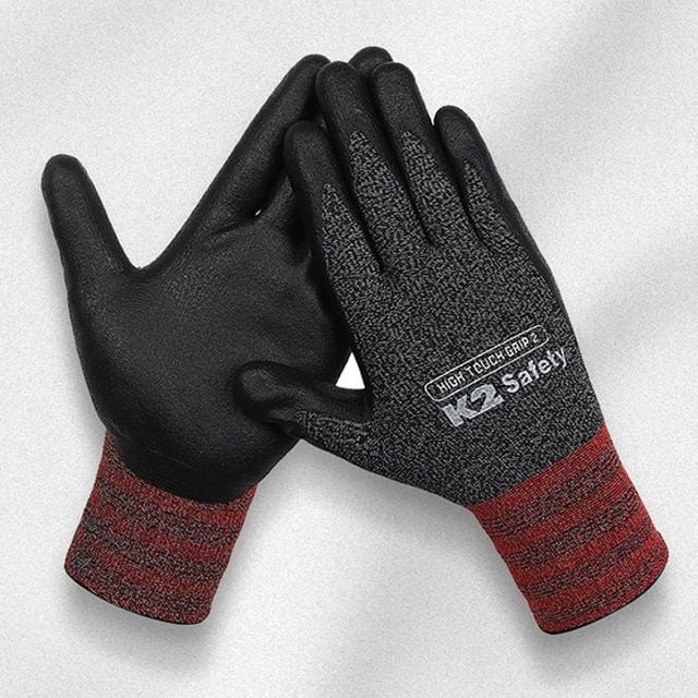 K2 safety 안전 장갑 글러브 작업 코팅 터치형H 그립력 및 내마모성 우수