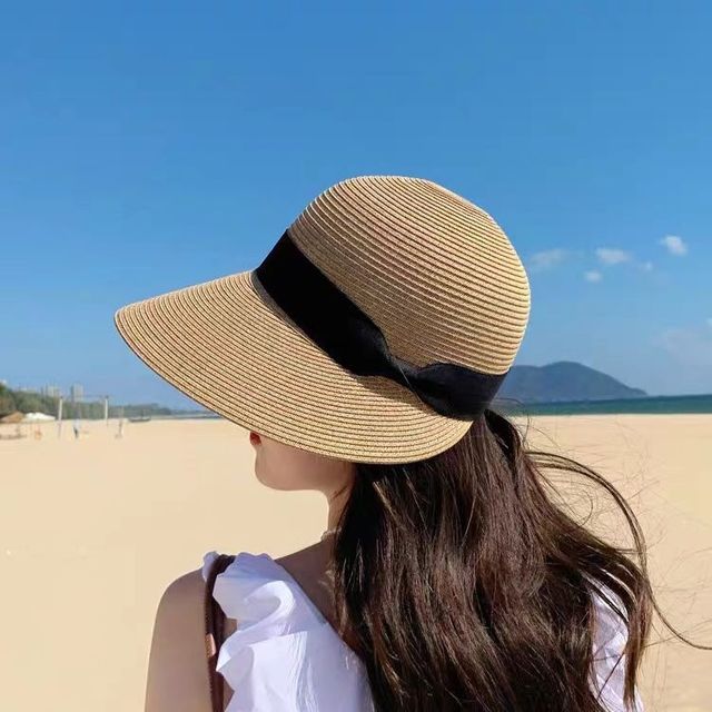 썬캡 제주도 해외 자외선 리본선캡 캠핑 베레모